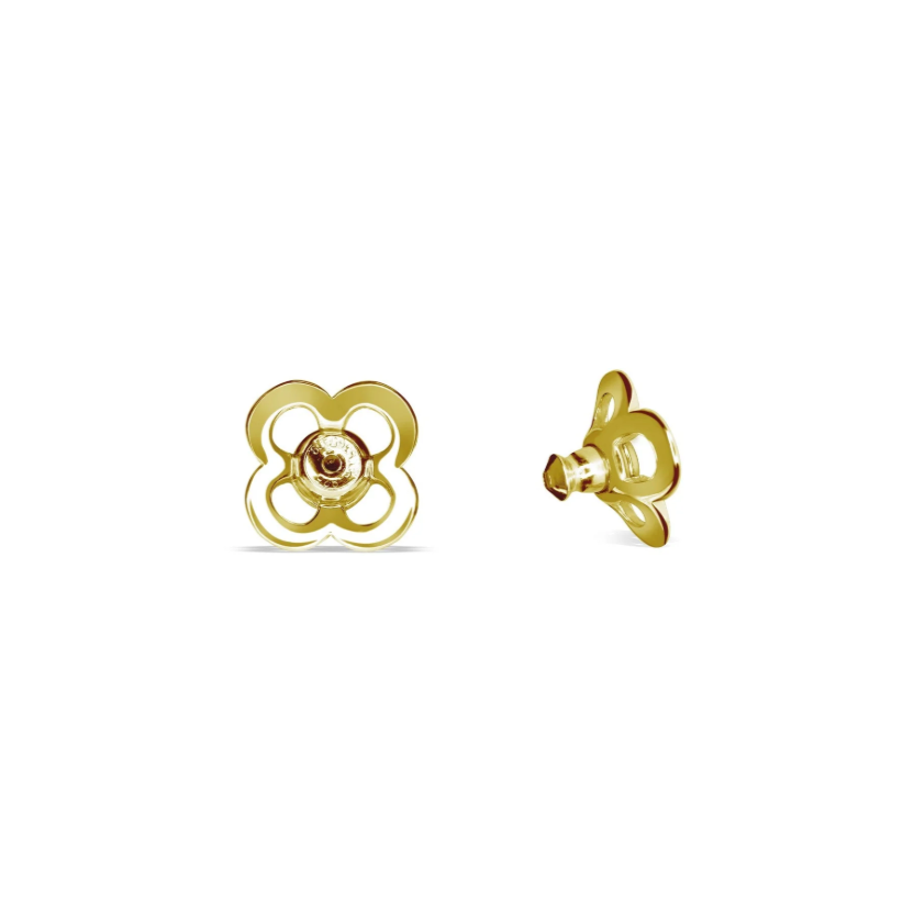 Gold Signature Clover Earring Backing
