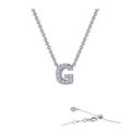 G Initial Silver Necklace