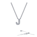 J Initial Silver Necklace