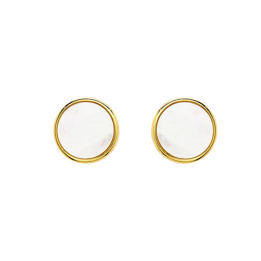 14kt Gold Vermeil MOP Stud Earrings