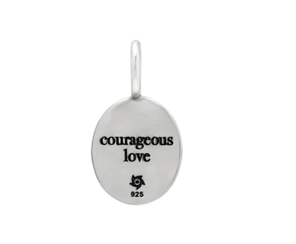 Fabella Courageous Love Heart Charm
