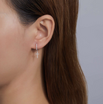 Dangling Cross Earrings