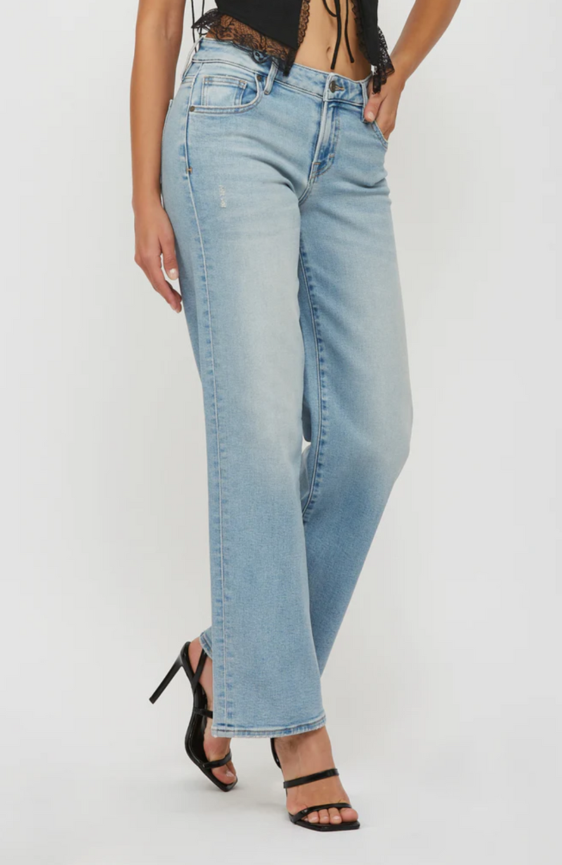 Light Wash Clean Low Rise Dad Jean