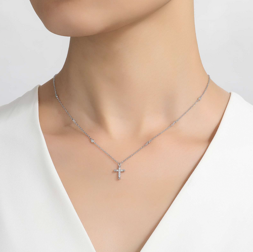 0.41 CTW Cross Necklace