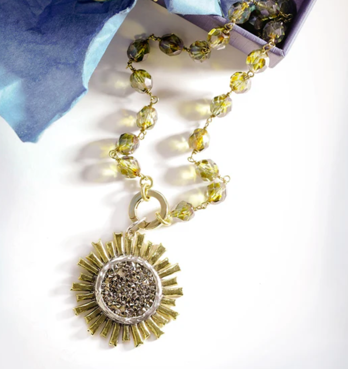 Ensemble Necklace - Allure Peridot Green - 18"