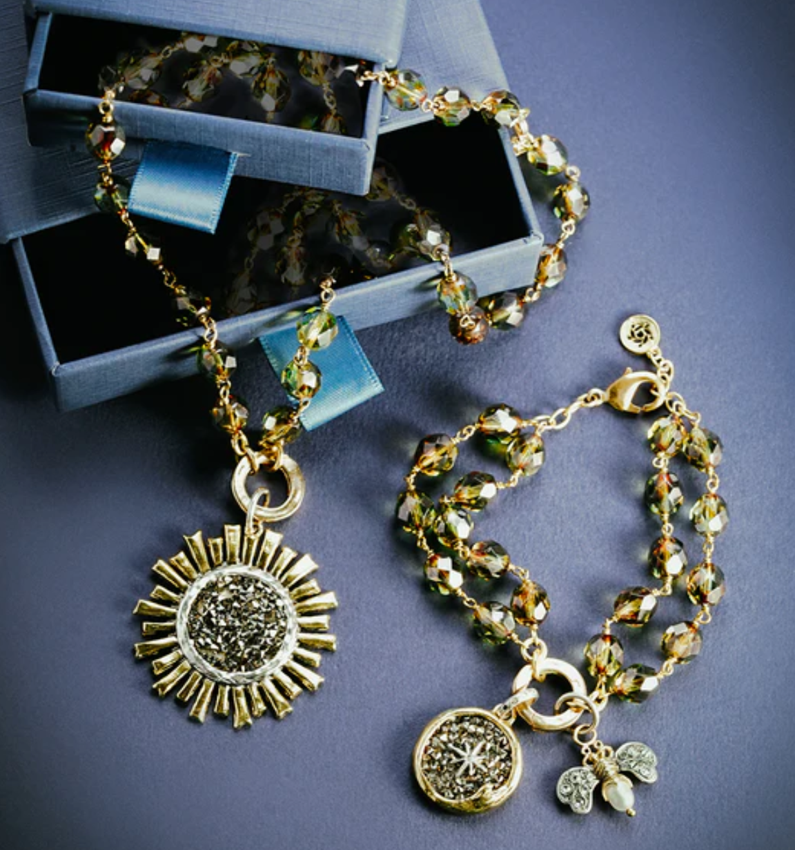 Ensemble Necklace - Allure Peridot Green - 18"