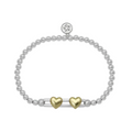 Channel Stretch Bracelet - Heart