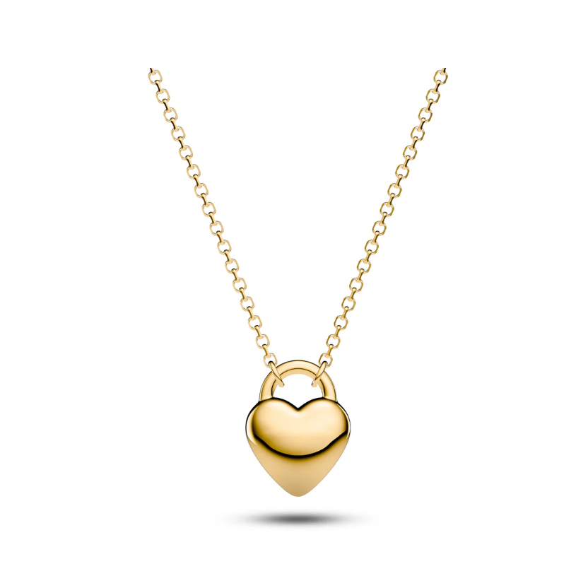 Gold Julia Heart Grande Necklace