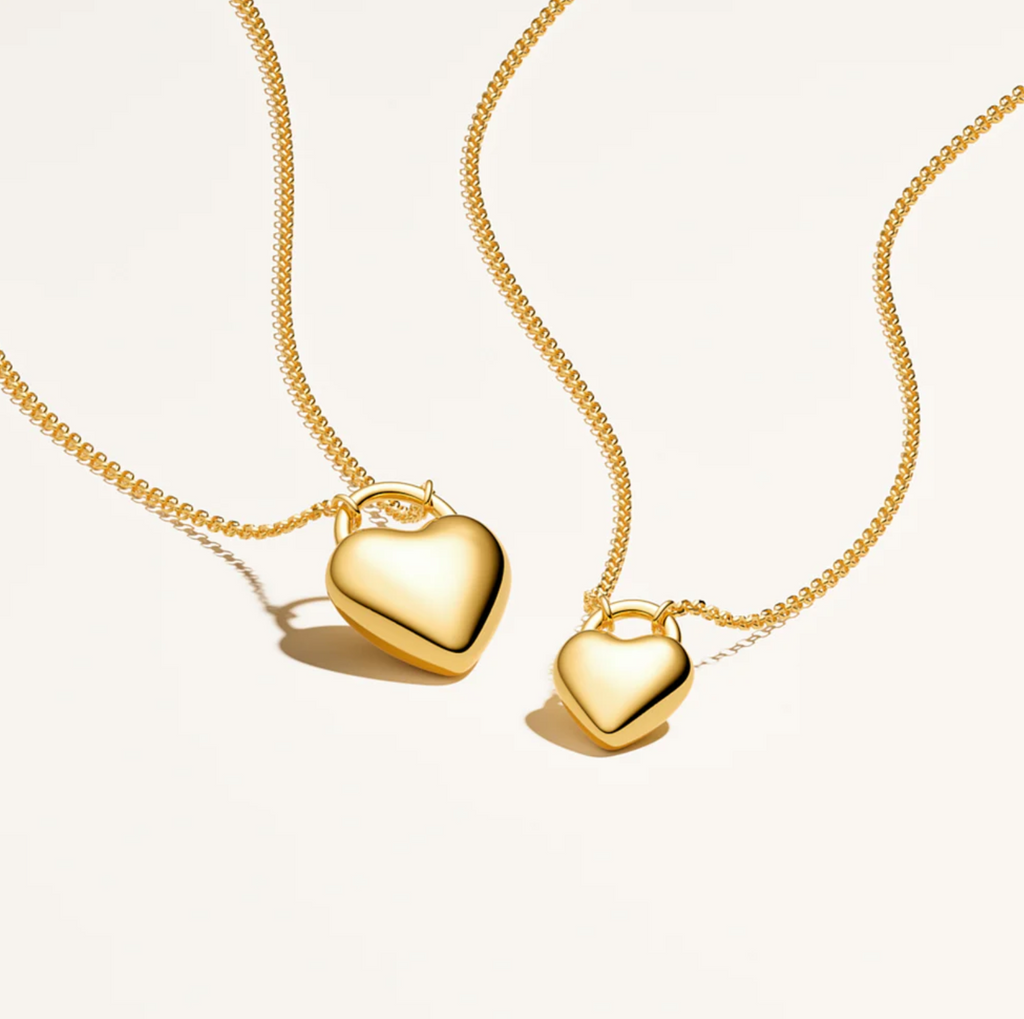 Gold Julia Heart Grande Necklace