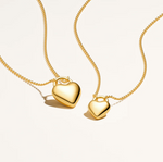 Gold Julia Heart Grande Necklace