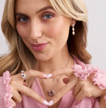 Silver Goccia Circolo Pianura Necklace