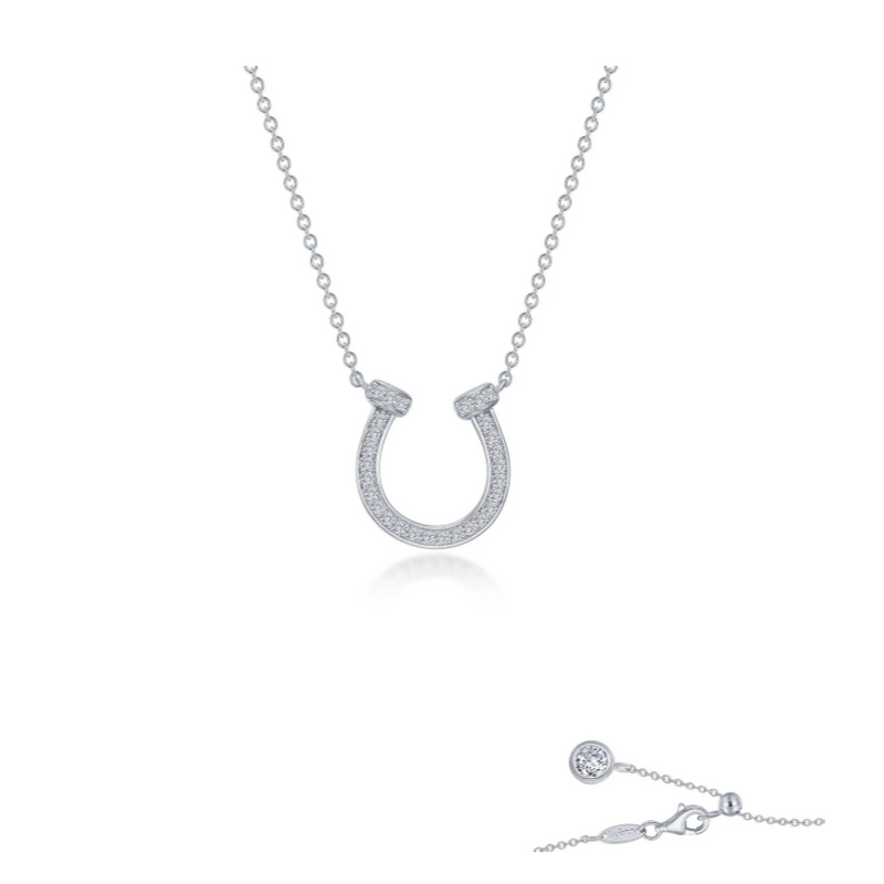 Pave Horseshoe Necklace