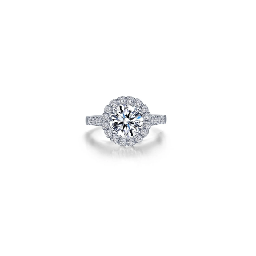 2.68 CTW Round Halo Ring