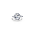 2.68 CTW Round Halo Ring