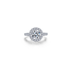 2.68 CTW Round Halo Ring