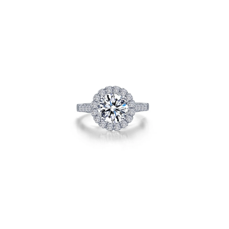 2.68 CTW Round Halo Ring