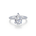 Pear-Shaped Solitaire Engagement Ring