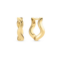 Gold Ellera Waves Pianura Grande Earrings