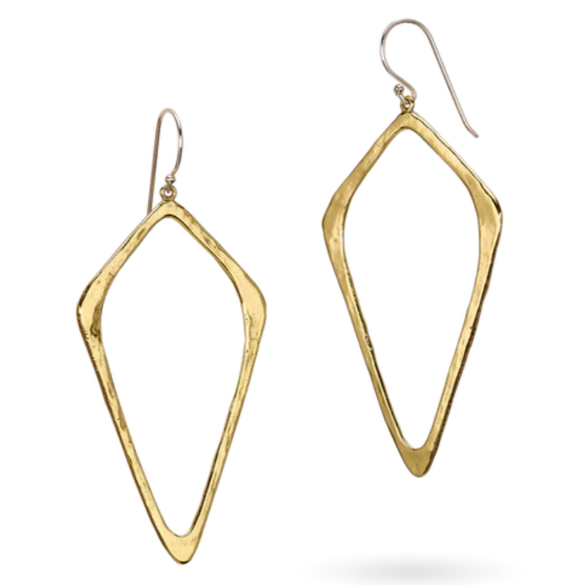 Hightail Earrings - Ceramic Coated Brass