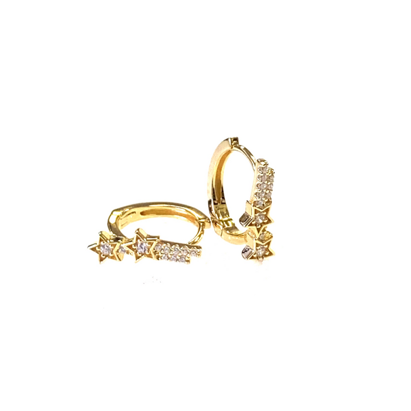 "Astra" Shooting Star Huggie Earring