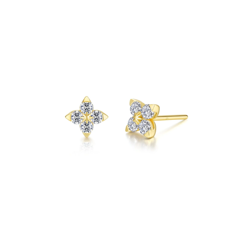 0.88 CTW Flower Studs