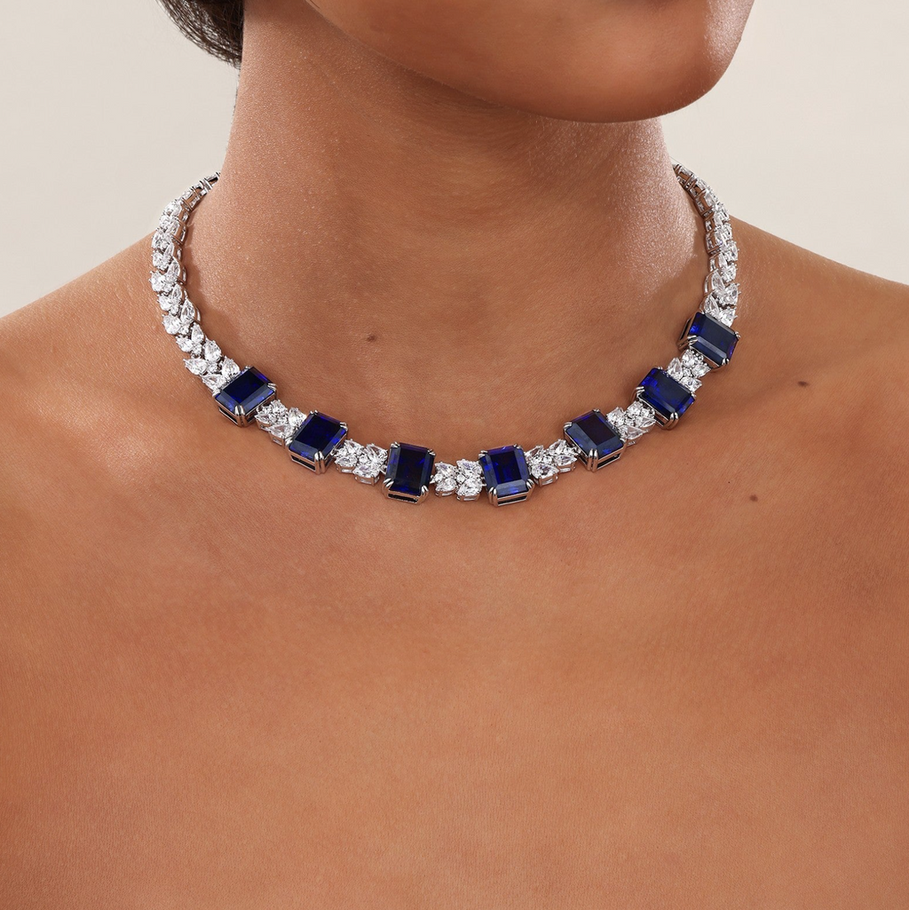 60.89 CTW Regal Choker Necklace
