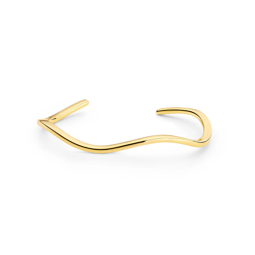 Gold Ellera Waves Pianura Bangle