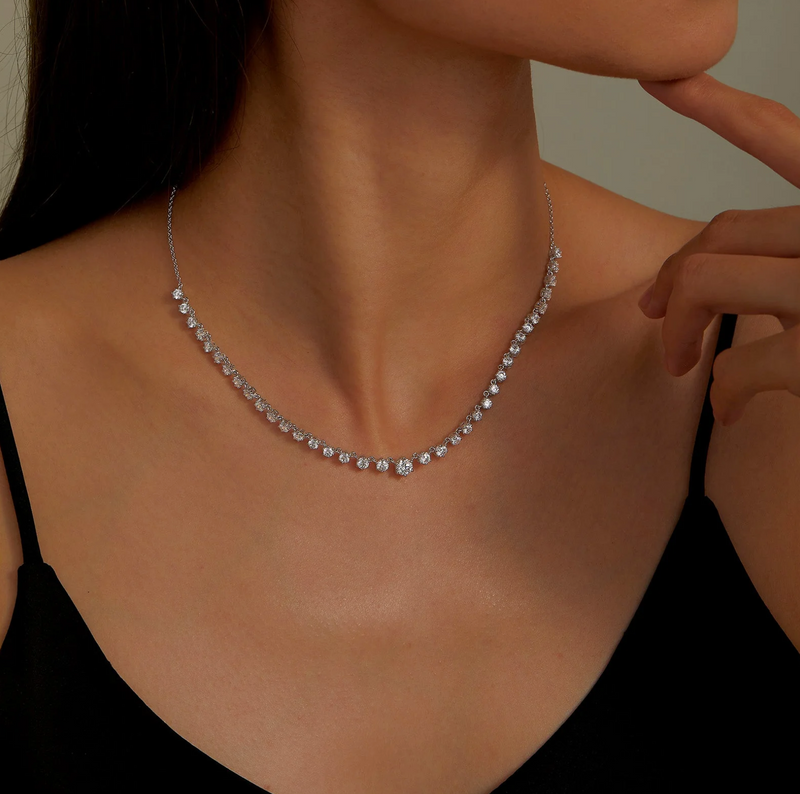 Graduated Tennis Necklace