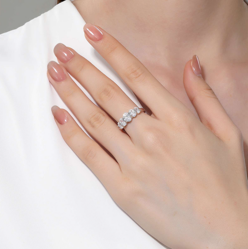 Oval Five-Stone Ring