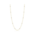 0.6 CTW Gold Adjustable Station Necklace