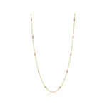 0.6 CTW Adjustable Station Necklace
