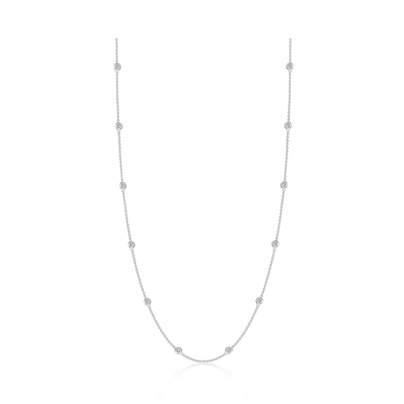 0.73 CTW Station Necklace