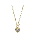 Kristal Life Abundant Heart Toggle Necklace