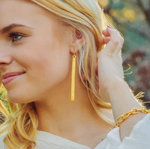 Gold 3Bar Earring Contemporary