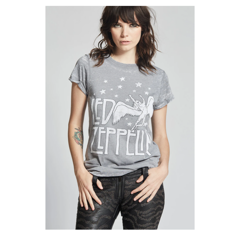 Led Zepplin Stars Tee - Steel