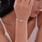 3.20 CTW Halo Station Flexible Tennis Bracelet