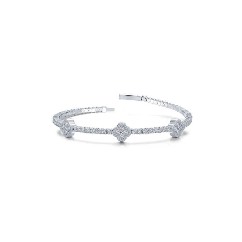 3.7 CTW Station Flexible Tennis Bracelet