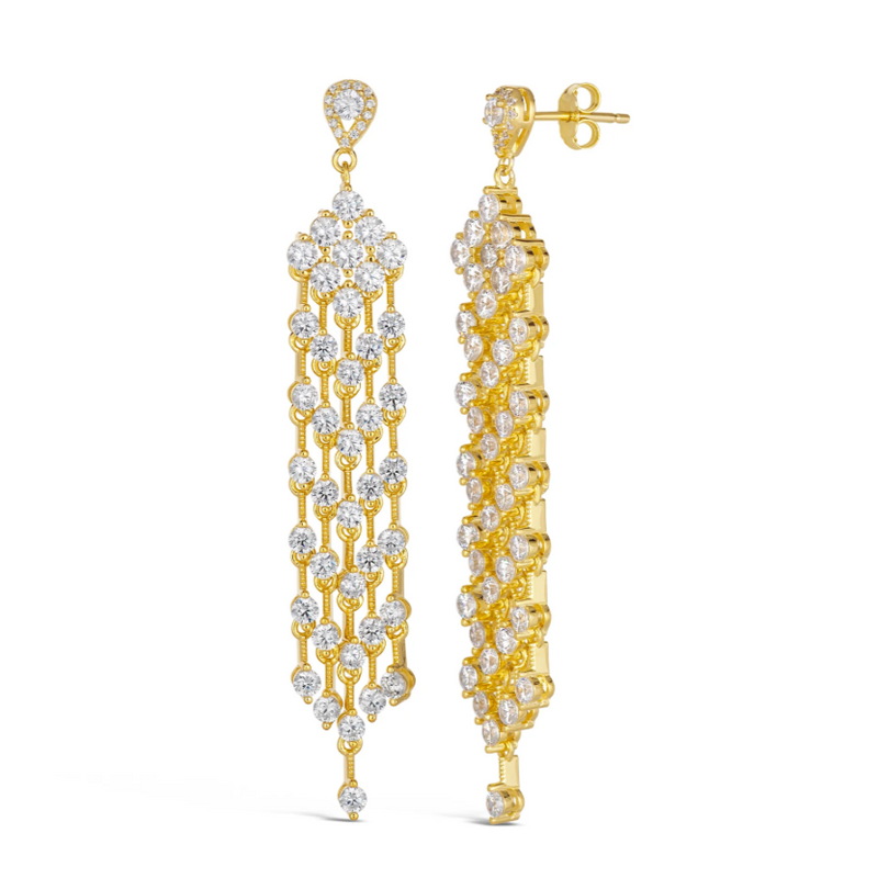 Tribeca Diamond Chandelier Earrings