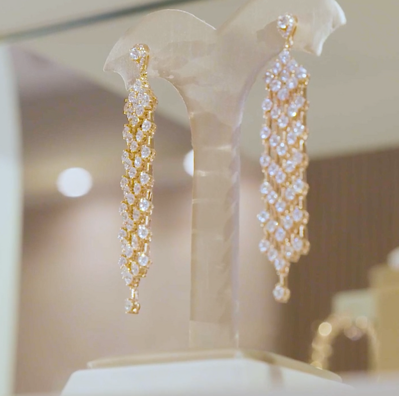 Tribeca Diamond Chandelier Earrings