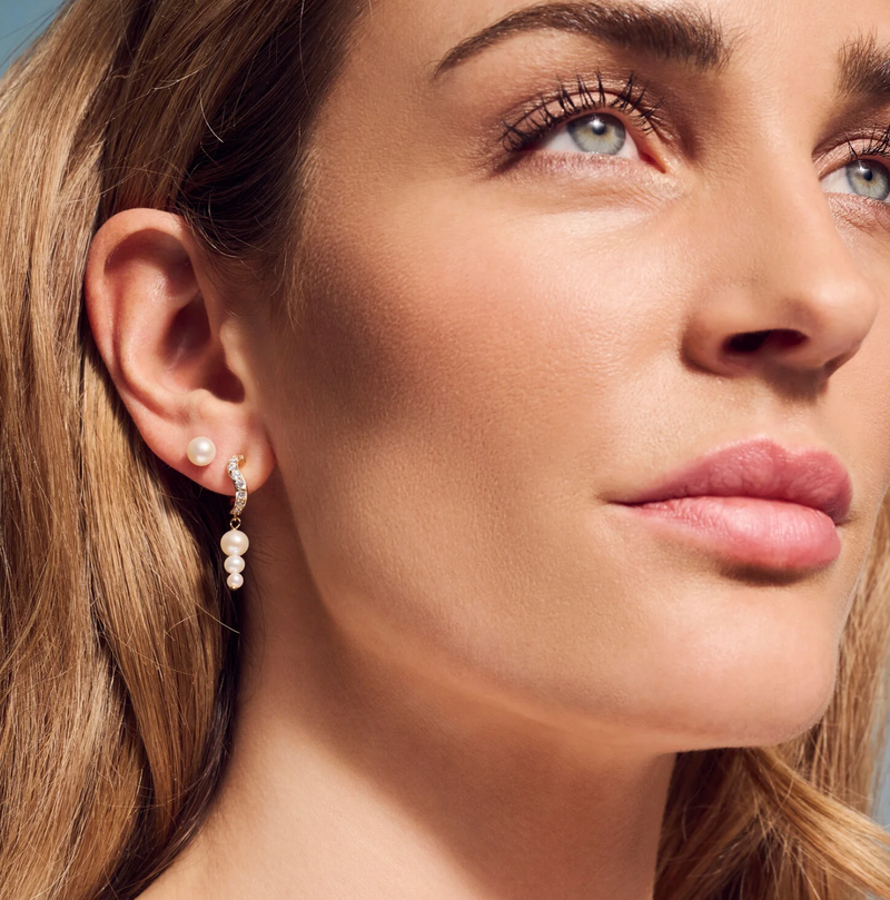 Silver Pearl Ponza Uno Earrings