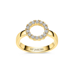 Gold CZ Biella Piccolo Ring