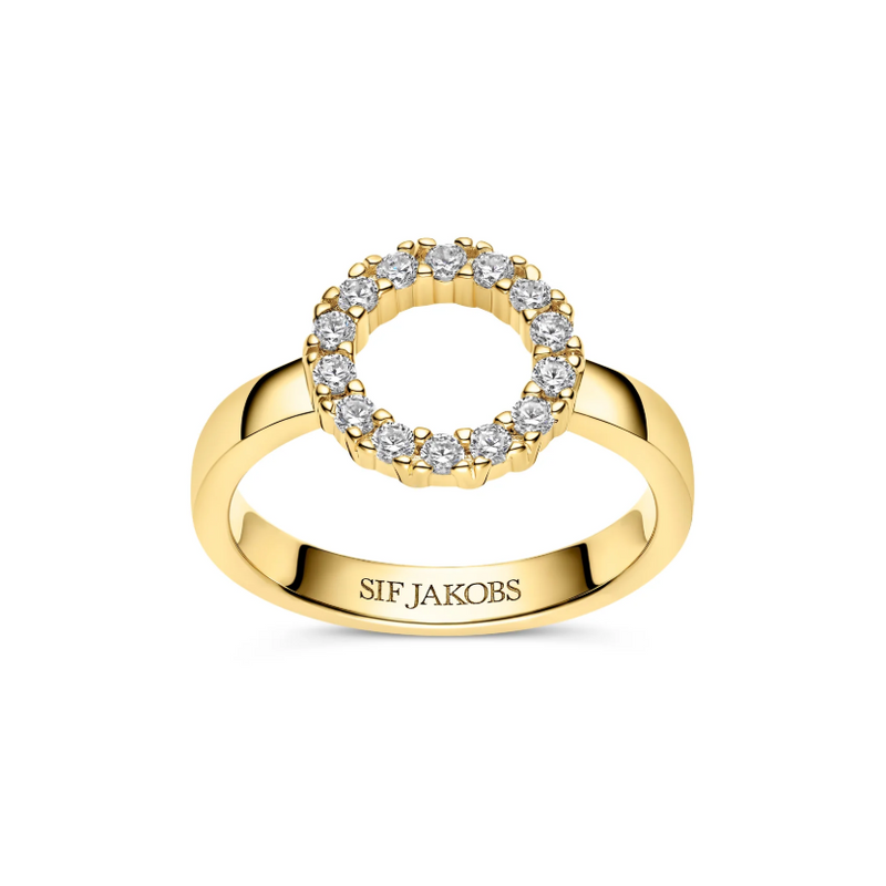 Gold CZ Biella Piccolo Ring