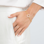 Gold CZ Biella Piccolo Ring