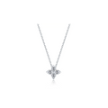 Silver Trillium Bloom Necklace