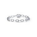 Silver Alternating Link Bracelet