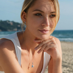 Sterling Silver Crystal Star Fish Earrings