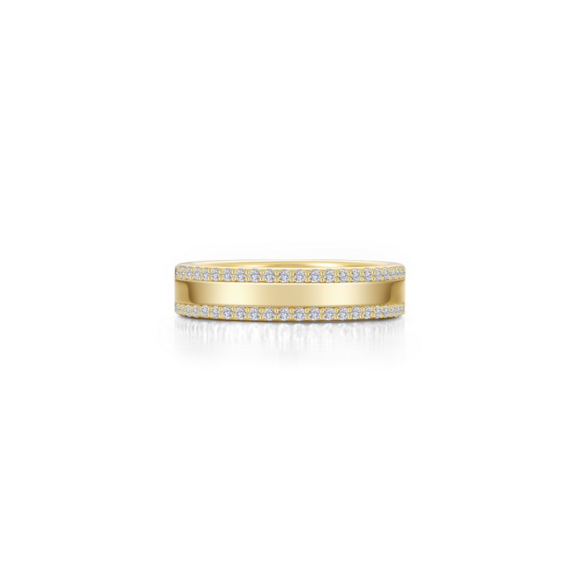 High Polished Pave Band