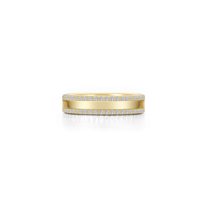 High Polished Pave Band