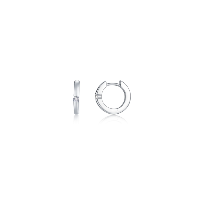 CL S.S. PT 0.06 CTW Kate Huggie Hoop Earrings