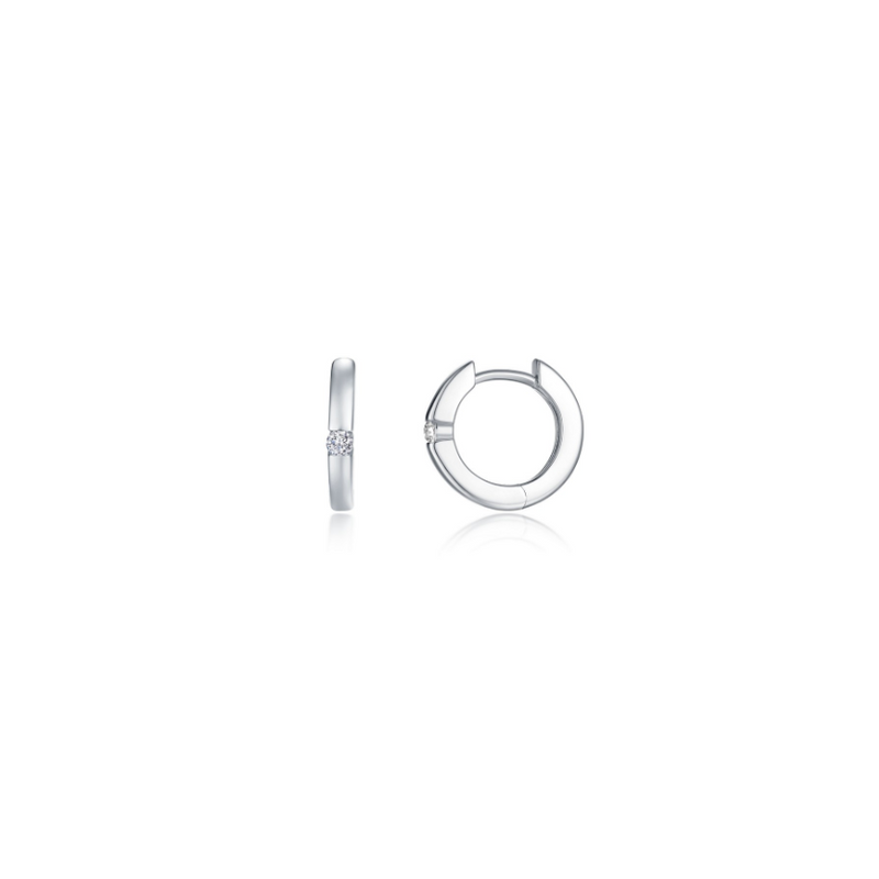 CL S.S. PT 0.06 CTW Kate Huggie Hoop Earrings